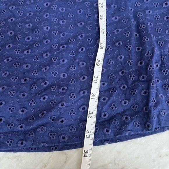 Free People apricot rose puff sleeve eyelet cotton lined dress size S NWT - Picture 8 of 10